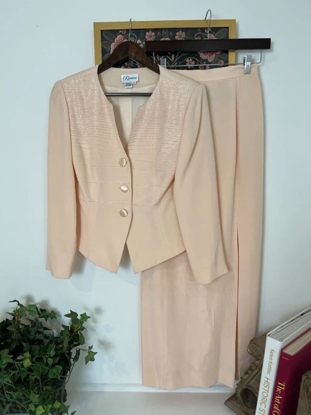 Vintage silk suit set